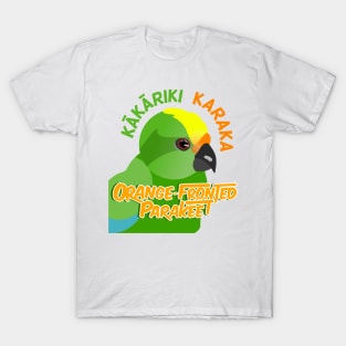 Kakariki Karaka Orange fronted parakeet T-Shirt